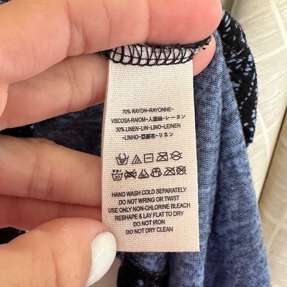 Free People Sahara Printed Asymmetrical Hem Blouse - Picture 5 of 6